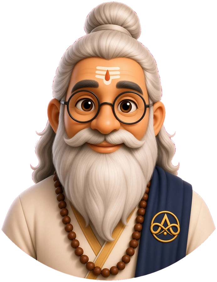 Maharishi, the Advaya Karya in-app guide